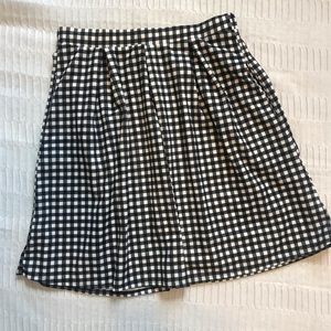 Black & White check skirt